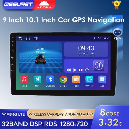Android 10 2Din 8"9"10" For Car Multimedia Player Double Stereo WiFi Bluetooth GPS Nav Radio Player 2G+32G wifi 4G OBD2 TPMS DVR