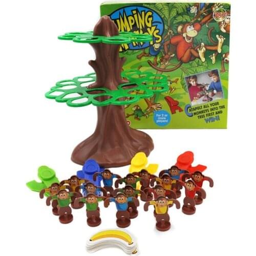 Fun board game happy jumping monkey flipping monkey Family Party Game for Ages 5 and Up