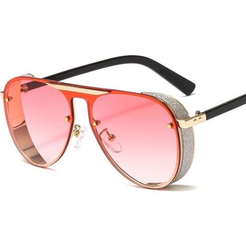 Veshion Pilot One Lens Luxury Sunglasses Men Women Fashion UV400 Glasses