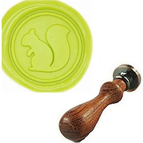 Vintage Retro Classical Cute Squirrel Wax Sealing Stamp Arts Crafts Wax Seal Stamp Metal Stamp Wedding Invitation Letter