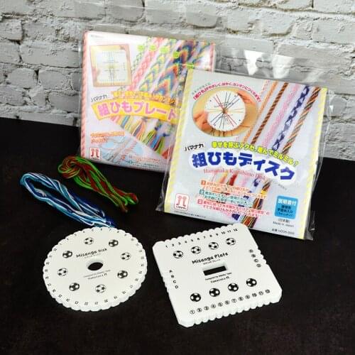 Japan HAMANAKA KUMIHIMO MISANGA Braided rope disk plate Round / square