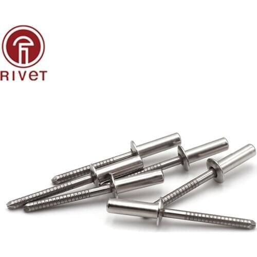 Rivet Fasteners M6.4x10/12/13/15/16/18/20/25/30/35mm 304 Stainless Steel Rivet Remaches Round Dome Head Closed End Rivet 10Pcs
