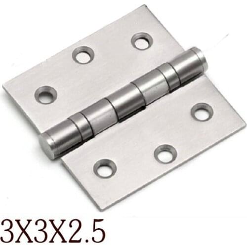 1 Pair of 304 Stainless Steel 3.0 inch Door Hinge (3inch *3 inch *2.5mm)
