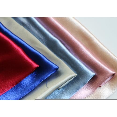 1 Yard*143cm Elegant Charmeuse Material Soft Wedding Dress Gown Fabric Shiny Polyester