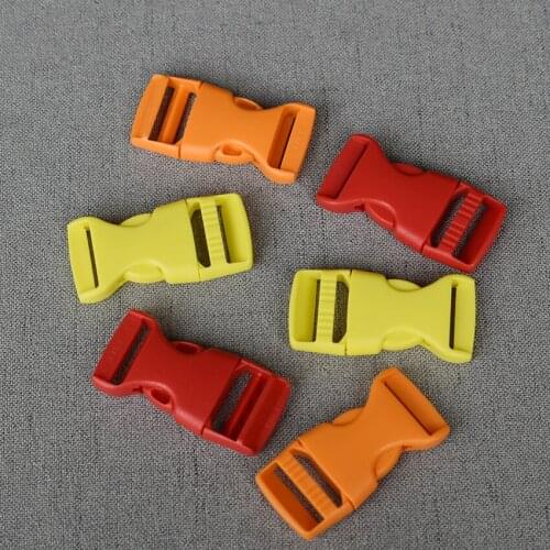 100 Pcs/Lot 20mm 25mm Plastic Release Buckle Strap For Bag Dog Collar Necklace Bracelet Paracord Sewing Accessory