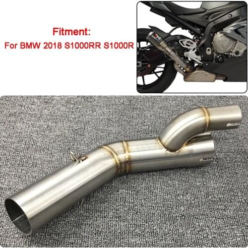 2018 For BMW S1000RR S1000R 2018 Motorcycle Muffler Exhaust Contact Middle Mid Link Pipe Connector for BMW S1000RR S1000R 2018