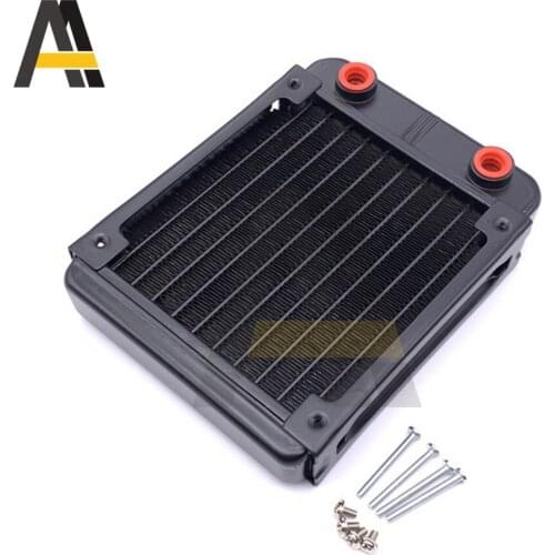 120mm G1/4 Interface Computer Water Cooling Heatsink 10 Pipe CPU Aluminum Heat Dissipation Radiator for Industrial Water Drain