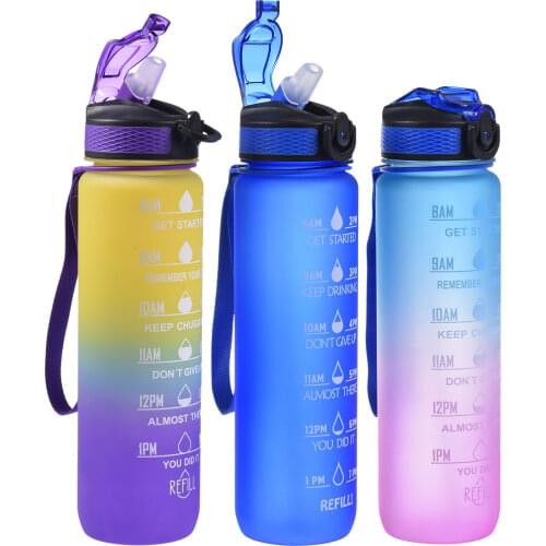 1L Water Bottle Sport Cup Bicycle Bottle BPA Free Tritan Outdoor Travel Portable Leakproof GYM Jug Drink Camping Cycling Bottle