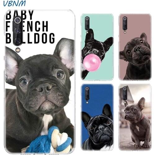 French Bulldog Dog Silicone Case For Xiaomi Note 10 9 8 lite A3 5X 6X CC9 CC9E 9SE 8SE 9T F1 Bags Cover