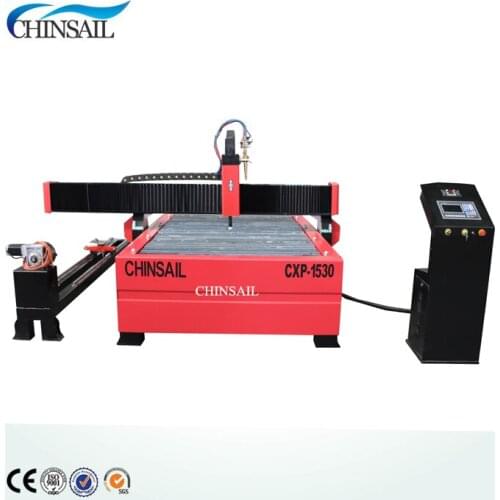 CHINSAIL brand 1530 2030 carbon stainless iron plasma cutter machine with Stepper motor