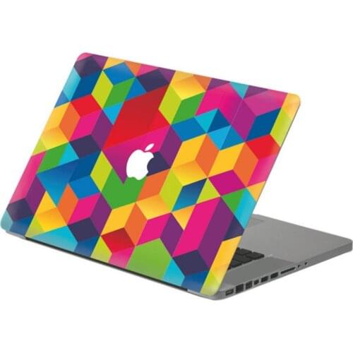 Colour block Laptop Decal Sticker Skin For MacBook Air Pro Retina 11" 13" 15" Vinyl Mac Case Body Full Cover Skin