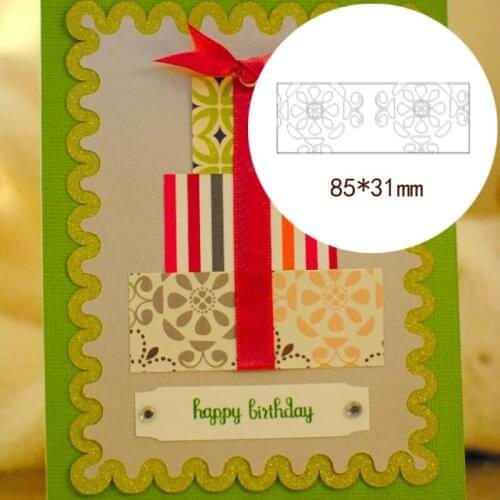 DIY Rectangle Covers Special Design forGreeting Card Scrapbook Album Creative Embossing Paper Craft Stamps Dies 8.5*3.1cm