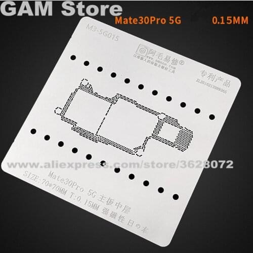 For Huawei Mate30Pro 5G Board Middle Frame BGA Stencil Motherboard Mid Layer Reball Tin Plant Net Heat Template M3-5G015 0.15mm