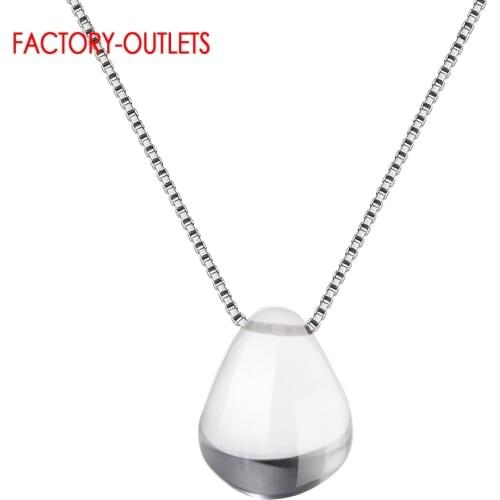 Factory Outlet New Fashion Genuine 925 Sterling Silver Charm Necklace High Quality Korean Style Women Fashion Jewelry Accessory