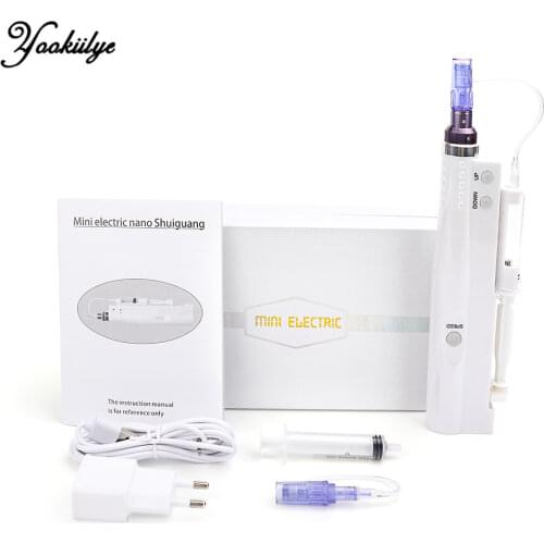 Hydra Injector Derma Pen Nano Mesotherapy Microneedle Pen Pressure Mesogun Portable Water Injector Machine for Face Anti Wrinkle