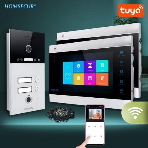 HOMSECUR 7" Hands-free WIFI Video Door Entry Security Intercom 1.3MP Fingerprint Access BC131HD-2S+BM705WF-B