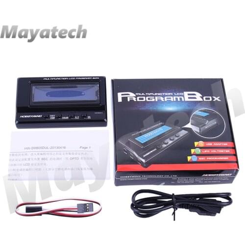 Hobbywing Multifunction LCD programer Box Integrated w/USB adaptor Voltmeter 3/1 for ERUN and EZRUN series car ESC