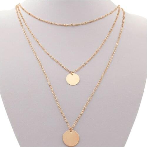 Bohemia Multilayer Long Necklaces For Women 2020 New size electroplated sequins and beautiful Necklace Fashion Accessories