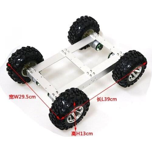 SZDOIT C4 4WD Mobile Robot Metal Chassis Heavy Load+4pcs 37 Motor with Encoder DIY Maker Educational Intelligent Platform