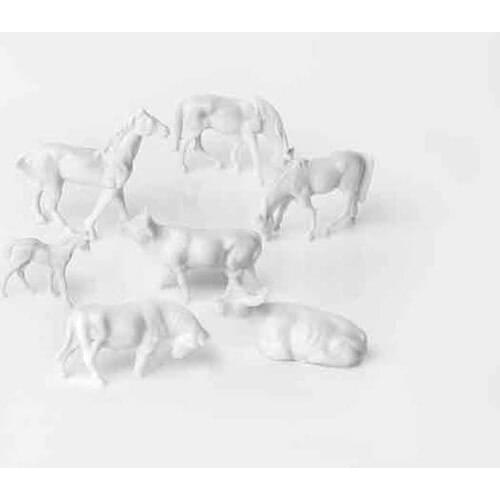 Eshel Model Unpainted Farm Animals Set 1/200