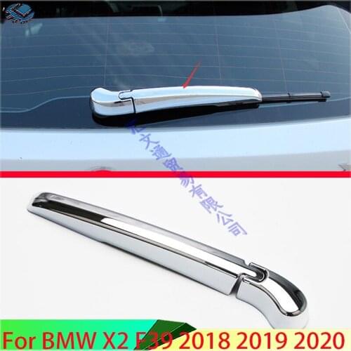 For BMW X2 F39 2018 2019 ABS Chrome Rear Window Wiper Arm Blade Cover Trim Overlay Nozzle Molding Garnish