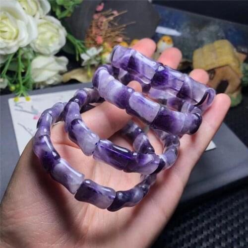 Natural crystal Dream Amethyst bracelet hand row manufacturers selling