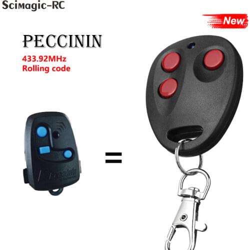 Peccinin remote control 3 Buttons Garage Door gate opener 433.92Mhz Remote Rolling Code