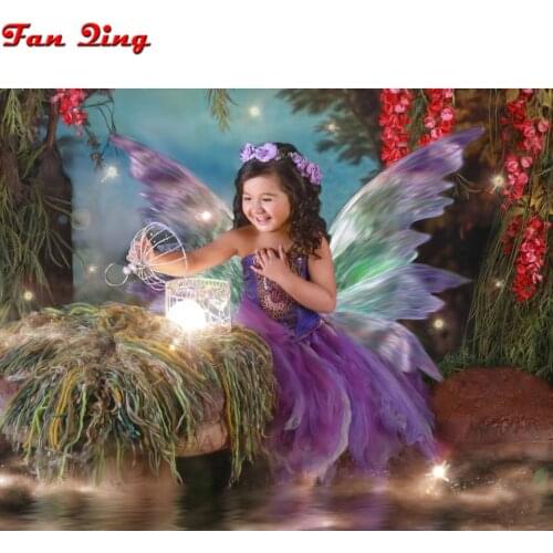 Full 5D diy diamond painting angel girl new arrival diamond mosaic cross stitch elf wall sticker 3D embroidery decoration kit