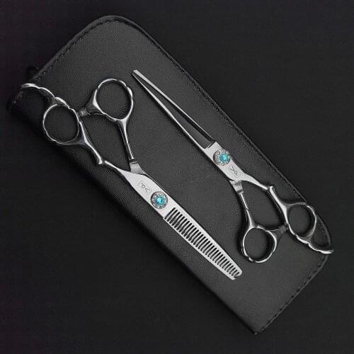 Professional Hairdressing Scissors 6'' JP 440C Stainless Steel Hairdressing Scissors Salon Shears Barber Shop Thinning Scissors