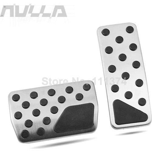 NULLA Stainless Steel Pedals Fuel Brake Silver Accelerator Pedal For Dodge Durango Jeep Grand Cherokee AT LHD Plate Pads