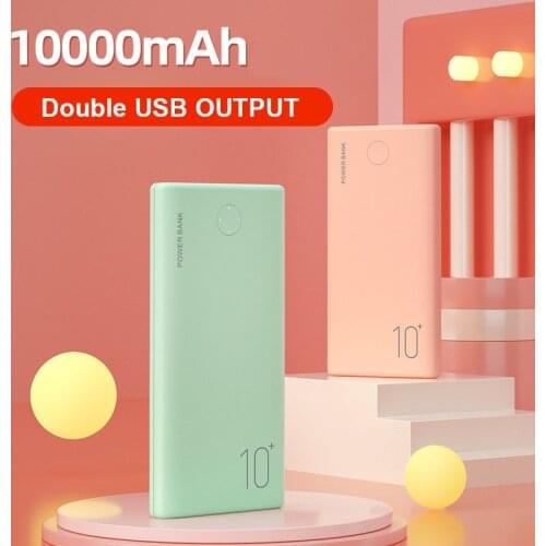 10000mAh Larger Capacity Double USB Output LED Display Power bank Qi Wireless Charger PowerBank For Smart Mobile Phone Poverbank