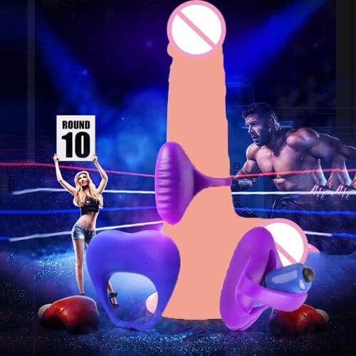Physical Penis Vibrating Ring 10 Speed Vibrator Clitoris Stimulator Cock Ring Delay Ejacualtion Sex Toys for Men Silicone Rings