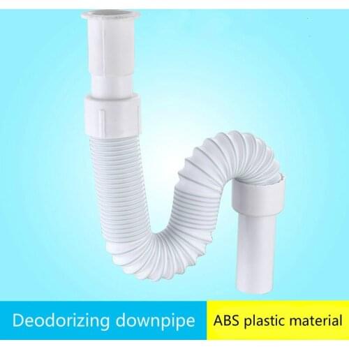 Hotel Project retractable steel wire drainage pipe face basin wash basin water hose pool drain pipe
