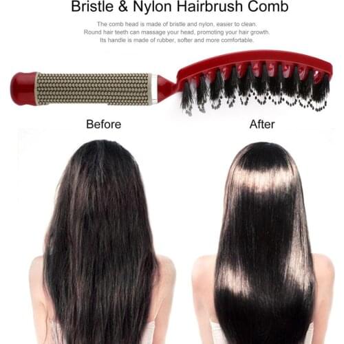 Hot sale Hair Scalp Massage Comb Bristle & Nylon Hairbrush Wet Curly Detangle Hair Brush for Salon Hairdressing Styling Tools