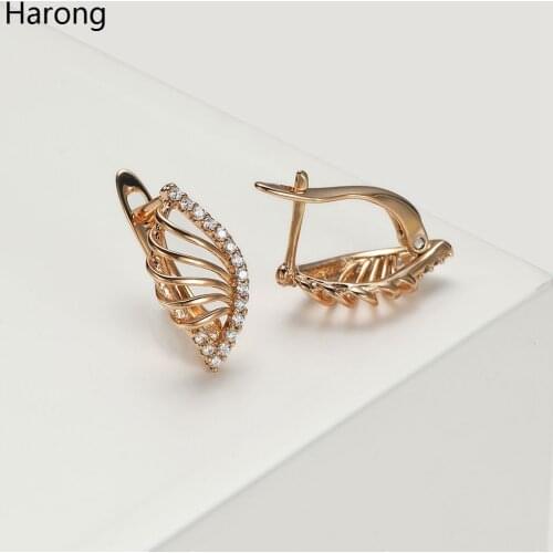 High Quality Copper Luxury Crystal Stud Earrings Geometric Female Jewelry Accessories Gifts For Woman Girl Earrings