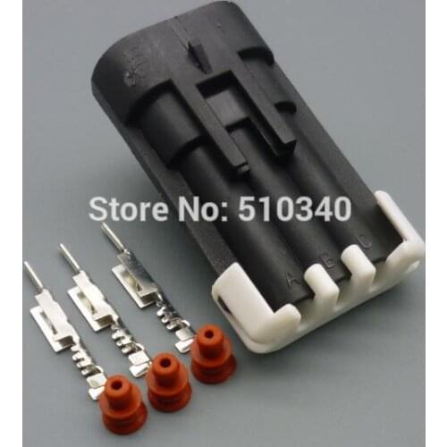 1set.1.5mm male 3 hole jacket vehicles equipped with waterproof Automotive connector terminals