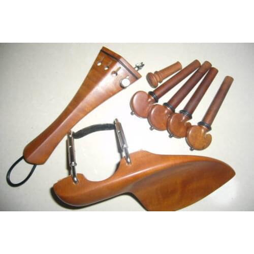 5 set of jujube wood viola parts, chinrest, tailpiece , endpin, pegs