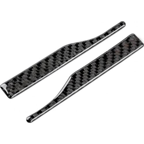 2Pcs Car Sticker Anti-collision Strip Carbon Fiber Rearview Mirror Anti-rub Trim for Audi A4L A6L A5 Q2L Automobiles Exterior Pa