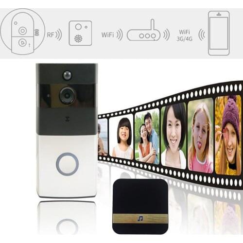 Wireless Doorbell Two-Way Smart Door Ring Bell Security Alarm System Kits