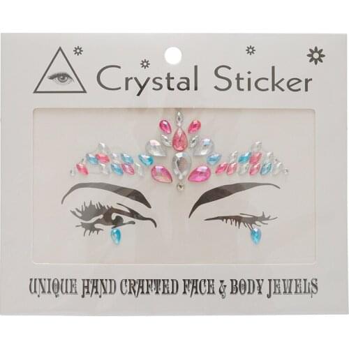 Eye Glitter Temporary Tattoo Stickers Body Face Jewels Gems Music Festival Party Makeup Tatoo Face Crystal Stickers For Woman