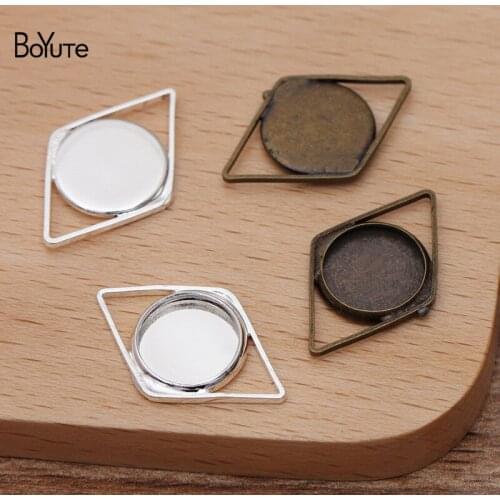 BoYuTe Custom Made (200 Pieces/Lot) Fit 10MM Cabochon Base Blank Tray Setting Diy Jewelry Accessories Handmade Materials