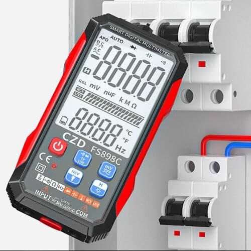 Professional Multimeter Digital NCV DC AC Voltage Resistance Diode Capacitance Continuity Frequency Zero-Fire Line Tester Tools