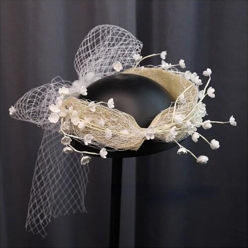 Hand-Made Bridal Headgear, Linglan Flower Headband, Simple Retro Headgear, Photo Styling