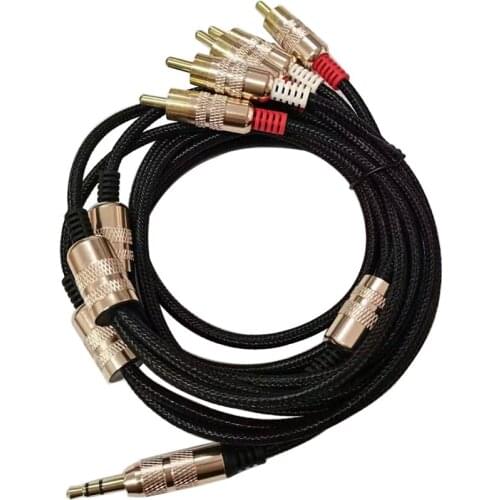 1RCA To 6RCA Lotus Cable DVD Audio Video Cable Set-Top Box AV Line