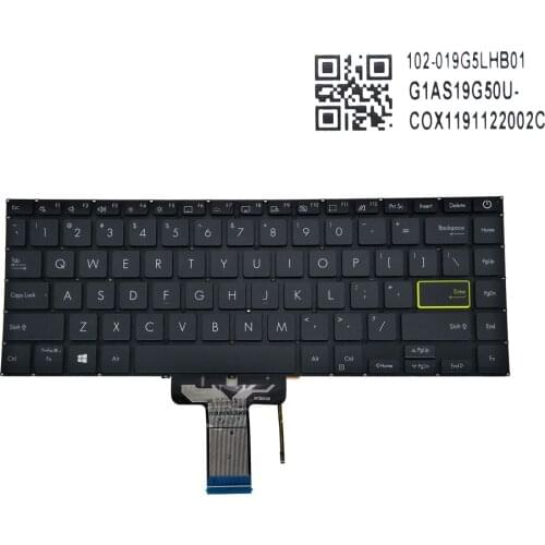 English backlight keyboard for ASUS Vivobook 14 S433 X421 M433 US qwerty notebook pc keyboard replacement parts 102-019G5LHB01