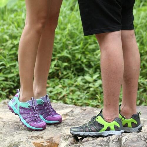Summer Unisex Water Shoes Men Upstream Aqua Shoes Outdoor Beach Sneakers Women Quick Dry Hiking Climbing Wading Shoes