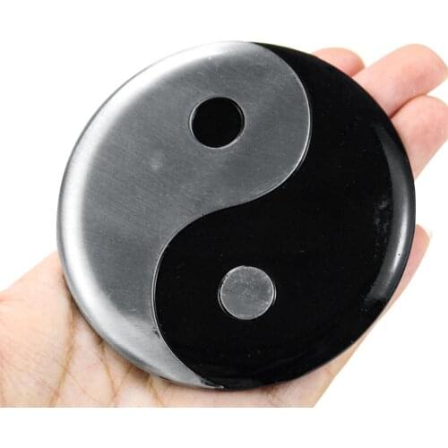 Retro Chinese Style Yin Yang Tai Chi Bagua Black White Enamel Metal Belt Buckle for Cowboy Jewelry Gift Disciple Accessory