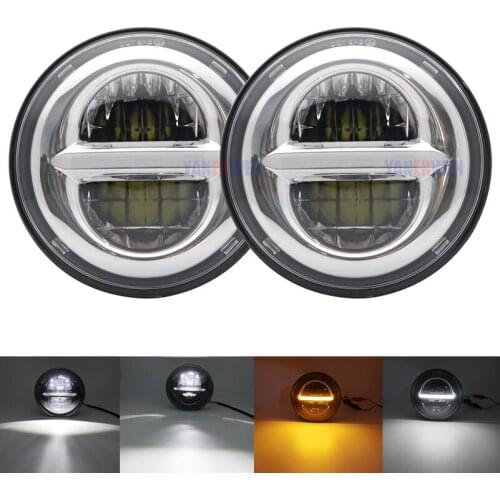 5 3/4" motorcycle Headlamp 5.75 Inch LED Headlight 5.75 Inch LED Round Motorcycle Headlight Projector LED Headlight DOT Approved