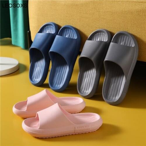 Couple Shoes 2021 Summer New Home Slippers Ladies Light Indoor Thickened Bottom Bathroom Sandals And Slippers Deodorant