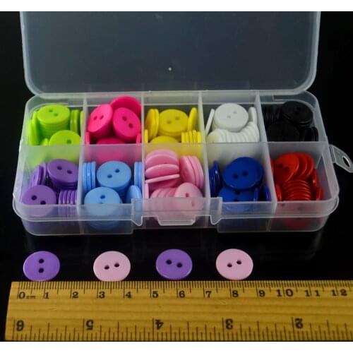 Wholesale 10 Colors 15mm 2 Hole Resin Button Sewing Scrapbooking Apparel clothing accessories Childrens clothes buttons DIY